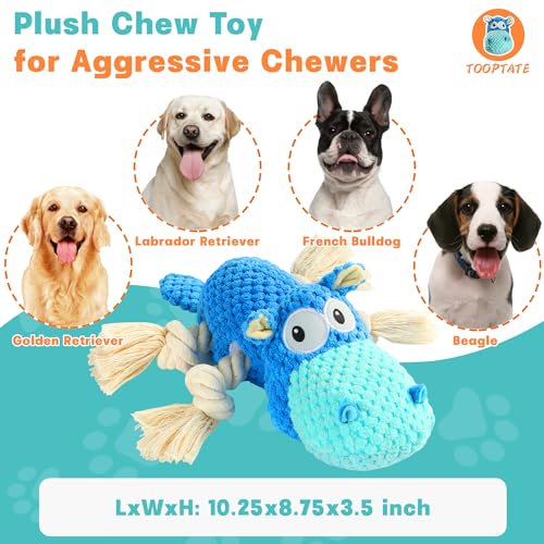 Tooptate Dog Toys for Aggressive Chewers - Dog Toys to Keep Them Busy Squeaky Dog Toys for Large Dogs