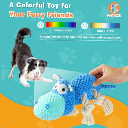 Tooptate Dog Toys for Aggressive Chewers - Dog Toys to Keep Them Busy Squeaky Dog Toys for Large Dogs