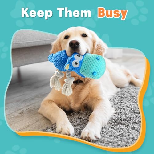 Tooptate Dog Toys for Aggressive Chewers - Dog Toys to Keep Them Busy Squeaky Dog Toys for Large Dogs